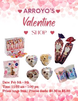 Valentine\'s shop items